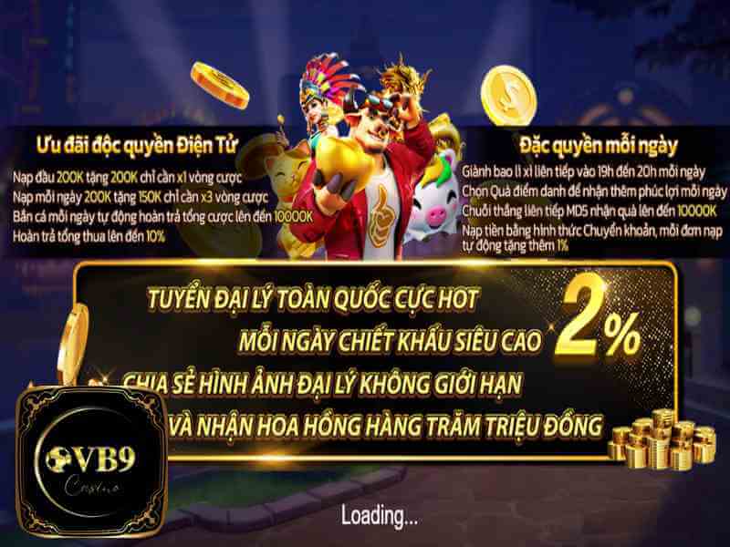 Nhà Cái VB9 Tuyển Đại Lý Toàn Quốc Với Chiết Khấu Hơn 2%